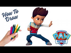 Easy Ryder drawing from Paw Patrol || Easy drawing for kids