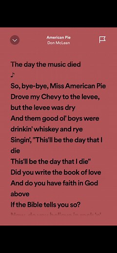 American Pie By Don McLean #lyricfastsounds #americanpie #fastsounds | American Pie