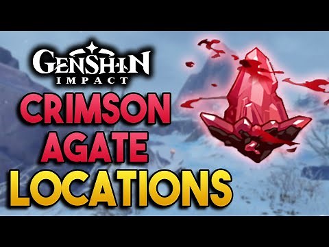 All Crimson Agate Locations! - Dragonspine's "Oculus" -【Genshin Impact】