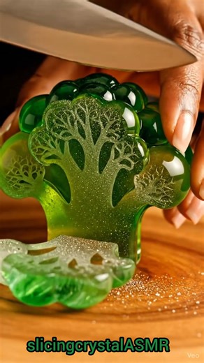 Cutting Crystal Cauliflower. #trending #asmr