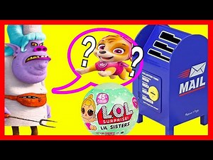 Dreamworks Trolls Learn About DIY Mailbox with Paw Patrol Skye