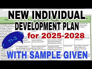 Paano gumawa ng individual development plan 2025-2028