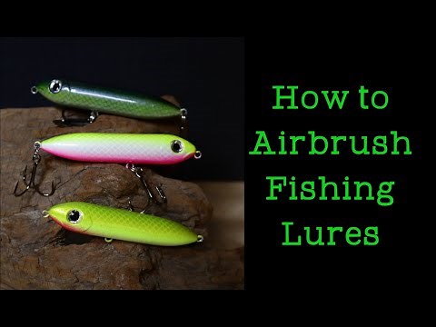 How to airbrush fishing lures