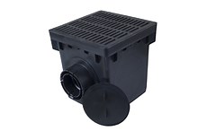 NDS 12" Catch Basin Kit w/ Black Grate