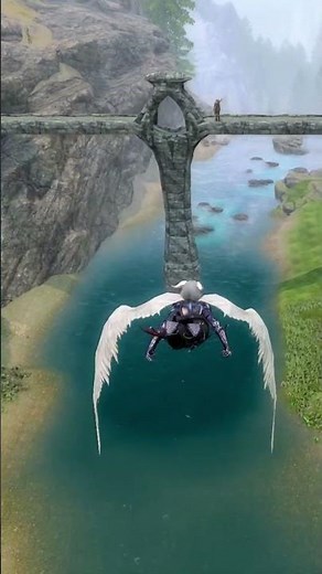 Skyrim - Travel with fun | Animated Wings and Flying mod showcase: #skyrimmods #gaming #skyrim