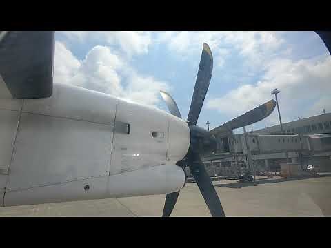 2021/7/24　千歳空港から稚内空港までプロペラ機に乗ってみた。約50分のフライト、ノーカット。ボンバルディア DHC8-Q400　ANA4841／CTS10:20→WKJ11:15