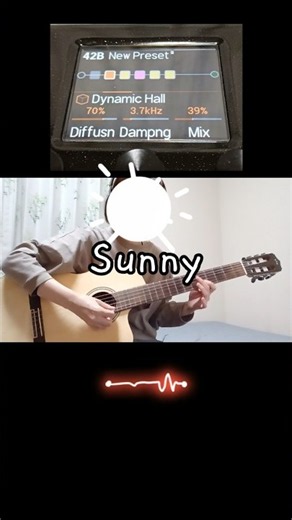【Sunnyをルーパーを使ってエレガットギターで弾いてみました🎸】#cordobaguitars #fusion5 #line6hxstomp