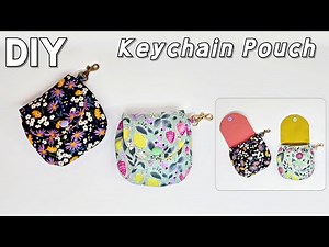 [DIY] Keychain Pouch, Easy and quick Sewing 🍀 How to make a Mini Pouch
