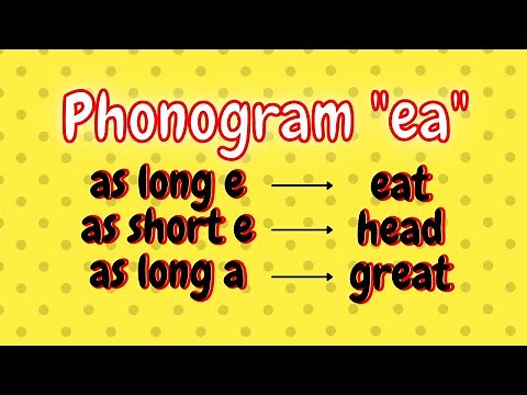 English Spelling Rule For ea// Phonogram ea// ea As short e// ea As long e// ea As long a