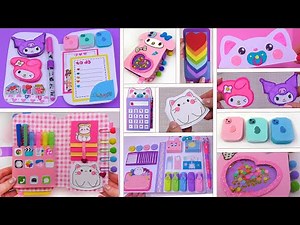 Cute DIY crafts / Simple ideas for miniature organizers / school hacks / mini notepads / how to make