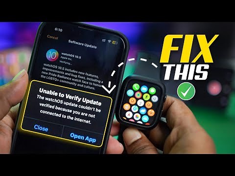How to Fix Unable to Verify Update Issue on Apple Watch | Apple Watch Update Problem Solved