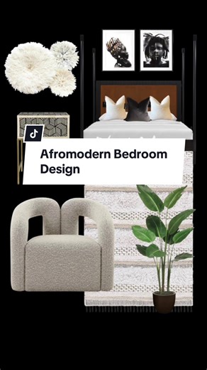 Here is an afromodern bedroom design! #onthisday #bedroom #bedroomdesign #bedroommakeover #bedroomdecor