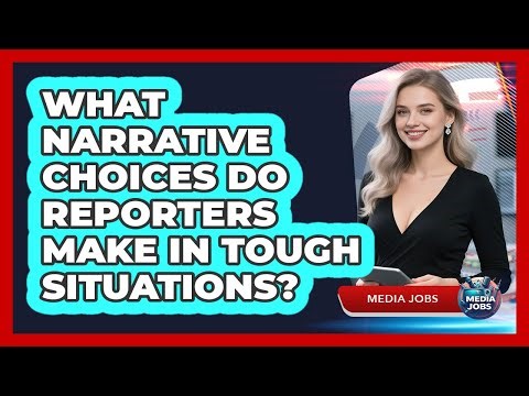 What Narrative Choices Do Reporters Make In Tough Situations? - Media Jobs