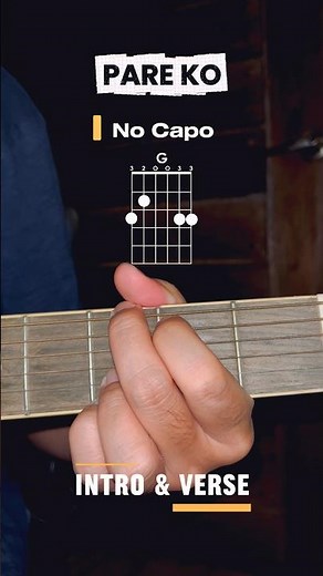 Pare Ko Guitar Tutorial - Eraserheads - Easy Chords // OPM song on acoustic