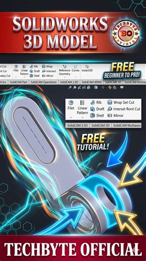 Manufacturing a Part in SolidWorks 🔧 | Step-by-Step #Shorts