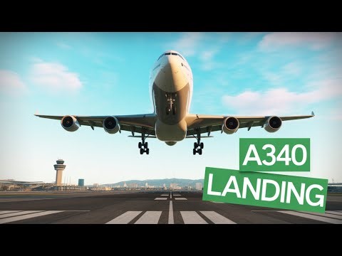 Lufthansa A340 Barcelona: A dream landing