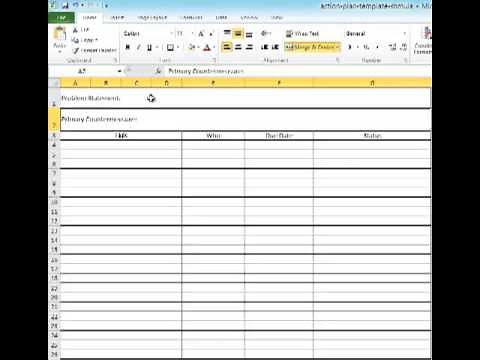 Download Action Plan Template