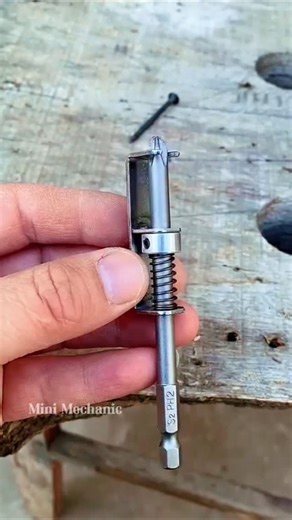 Mini Mechanic on Instagram: "Fix screws faster and easier with this Smart Screw Holding Tool! Perfect for one-handed fixing, tight spaces, and quick DIY repairs. No more dropped screws — this simple tool makes every job smoother and more efficient. A must-have gadget for technicians, carpenters, electricians, and DIY lovers. Watch how it works! 👇 #ideas #shorts #screw #tool #DIY #inventions #handtools #reelsfypシ"