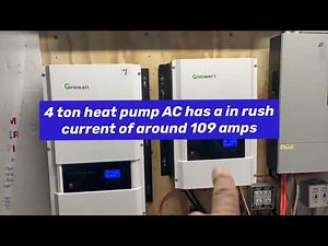 12kw & 6kw Growatt Low Frequency off grid inverter comparison to start 3 1/2 ton & 4 ton AC.