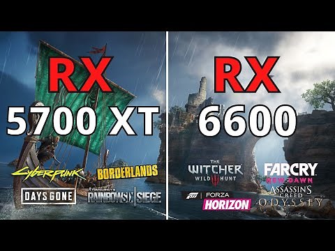 RX 5700 XT VS RX 6600 - TEST IN 1080p 1440p