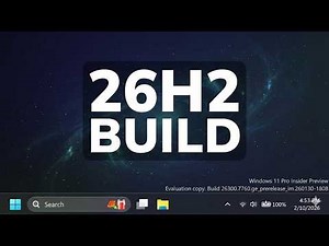 Windows 11 26H2 Build 26300.7760 – NEW Taskbar Animation & Camera Updates! (Dev Channel)