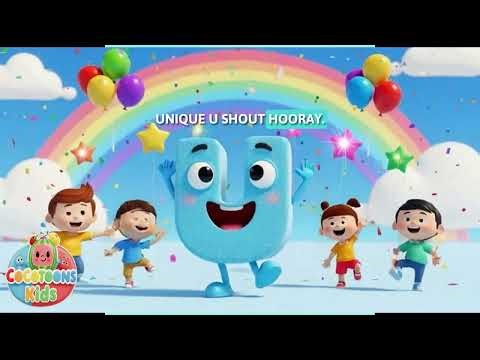 Letter U Song for Kids | ABC Phonics Song | Learn U Words 🦄☂️Coco-Toons Kids Fun, kids songs