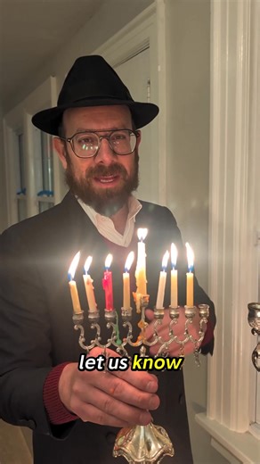 “‘We should listen carefully to what the Chanukah lights are telling us.’ The menorah doesn’t just shine — it speaks. In a world full of noise, sometimes the deepest messages come in quiet flames. Pause. Look. Listen. What are the lights saying to you? 🕯️🔥 ⬇️ Tell me in the comments” | Rabbi Raps