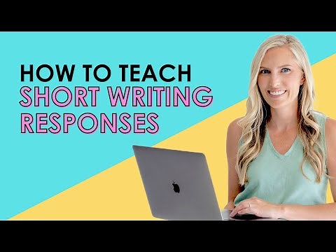 How to Teach Short Writing Responses