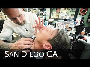 💈 Pappys Barber Shop Traditional Straight Razor Wet Shave San Diego California