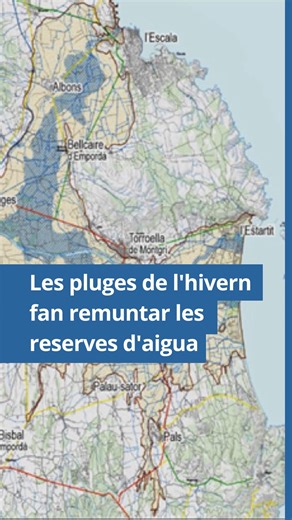 Canal 10 Empordà on Instagram: "Notícies: @meteocat 💧 Les pluges de l'hivern fan remuntar les reserves d'aigua ▪️ La llevantada de finals de desembre i un 2025 plujós arreu del territori fan recuperar les reserves d'aigua. Els embassaments de Boadella i Sau superen el 85% de la seva capacitat i Susqueda es troba gairebé ple. Els aqüífers van recuperant molt lentament un nivell d'aigua que es trobava sota mínims. #lescala #costabrava #aigua #reserves #lescalamardempuries #baixter #boadella #sau 