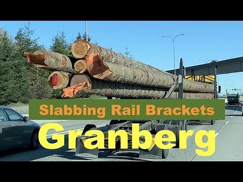 GRANBERG - Slabbing rail brackets help create a level first cut for milling your own lumber and logs