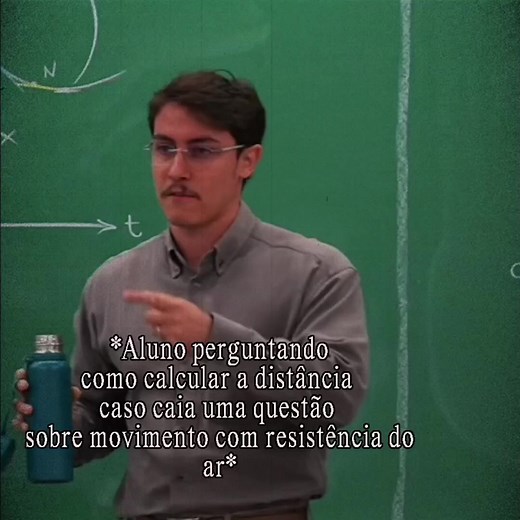 mexer com resistência do ar é tenso, falar sobre isso numa aula de cinemática básica de 2h é complicado demais... KKKKKKKKKKKKKK @Universo Narrado 🌎 #cinematica #fisica #exatas #matematica #resistenciadoar