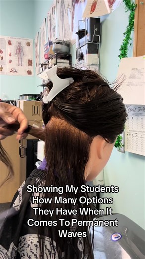 SO MANY OPTIONS! The diameter of the tool determines the curl size #cosmetologybasics #permenantwaves #curlsizes