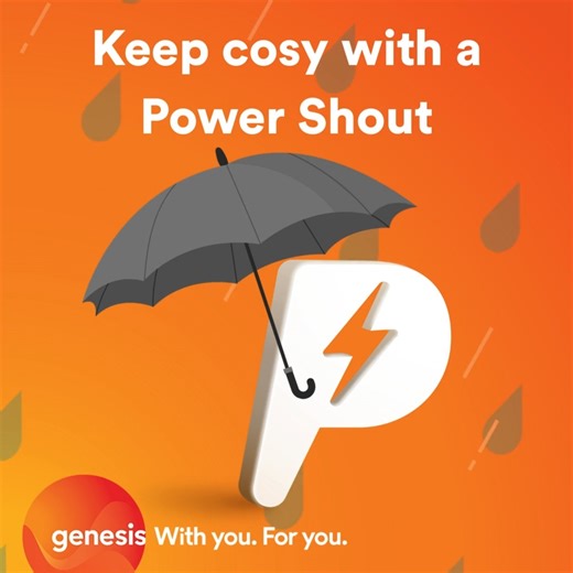 13K views · 78 reactions | Looks like a lot of the country is in for a cold and rainy weekend  The perfect excuse for a Friday movie night...with lots of popcorn  Book a Power Shout and stay warm and cosy in the evenings ⚡ You can check your balance and book a Power Shout through the Energy IQ app: https://bit.ly/3RvnfC9 | Genesis | Facebook