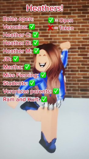 -Good luck!- Will you be joining our candy store?- #heathers #SixNationsRugby #JDAirMaxMode #GameTok #Musical #roblox #gaming #audition