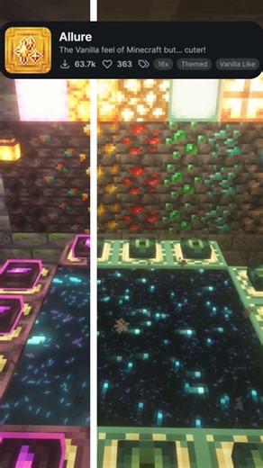 Minecraft: Allure Resource Pack ✨ Clean & Stylish Textures #minecraft #resourcepack #shorts