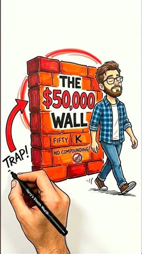 The $50,000 Wall (Why Most People Stop Right Here Forever) #Shorts