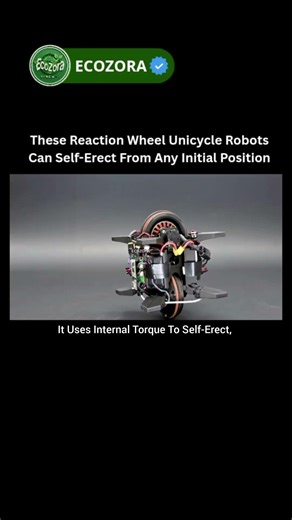 This One-Wheel Robot Can Jump Upright Using Reaction Wheels 🤖 #robotics #shorts