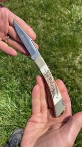 Watch Easy Open Puma SGB Warden Commando Stag Folding Pocket Knife on Amazon Live