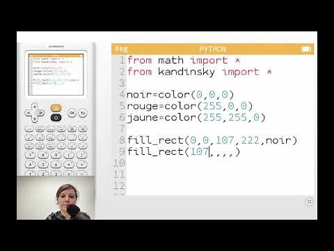 Formation Python - le module Kandinsky : créer du contenu graphique avec sa calculatrice