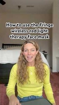 How to use the Wireless Fringe Heals Red Light Therapy Face Mask