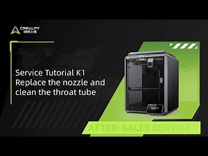 Service Tutorial K1 Replace the nozzle and clean the throat tube