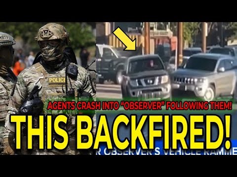 Dems Fume: Man Follows Federal Agents - Ends In Crash And Arrest!