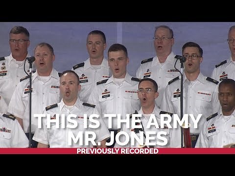 The U.S. Army Chorus sings Irving Berlin's "This is the Army Mr. Jones"