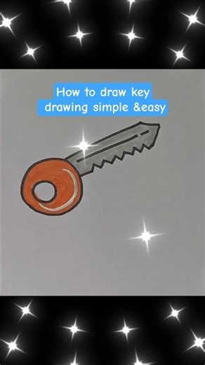 #How to draw key#key drawing tutorial simple &easy#stepbystep drawing #drawingtools #youtubeshorts