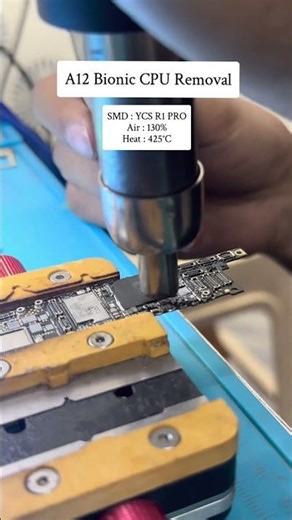 A12 Bionic CPU Chip Removal of iPhone XR! Follow MobX ! #iphone #technician #chip #cpu