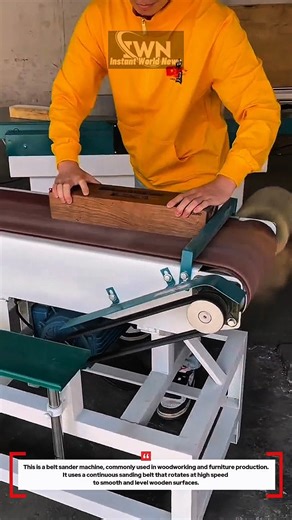 This machine turns rough wood into a smooth surface in seconds! #innovation