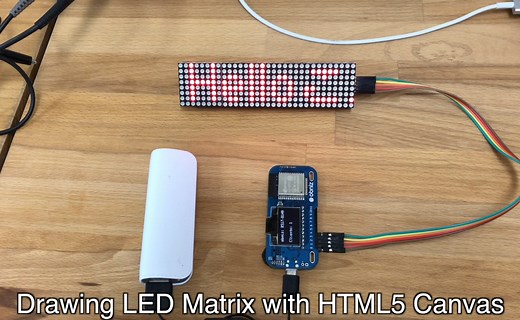 マトリックスLEDに文字描画 - obniz公式ブログ