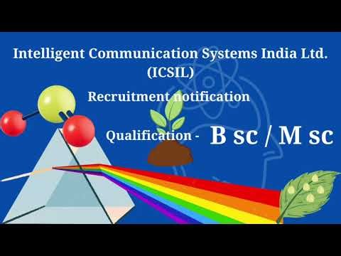 ICSIL Recruitment 2025 - Walk-in-Interview for 08 Science Graduate Posts