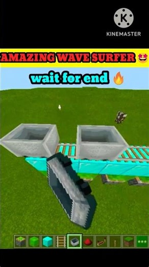 AMAZING WAVE SURFER IN MINECRAFT 🤩🤩 #minecraft #shorts #viral